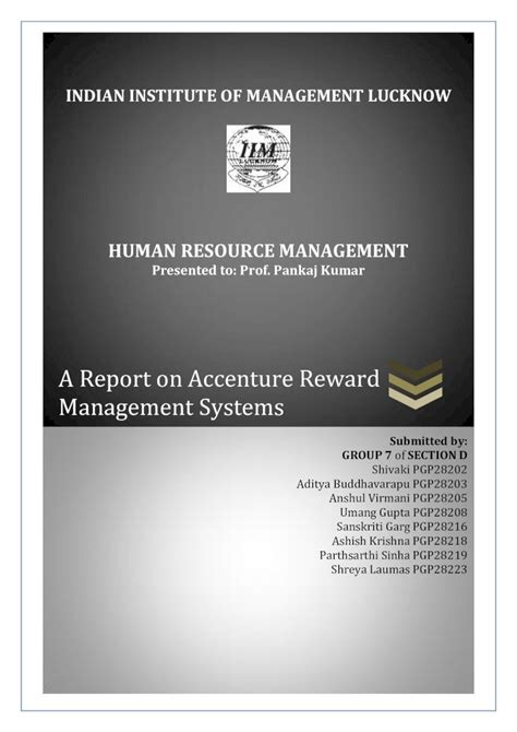 Accenture Reward Management System .
